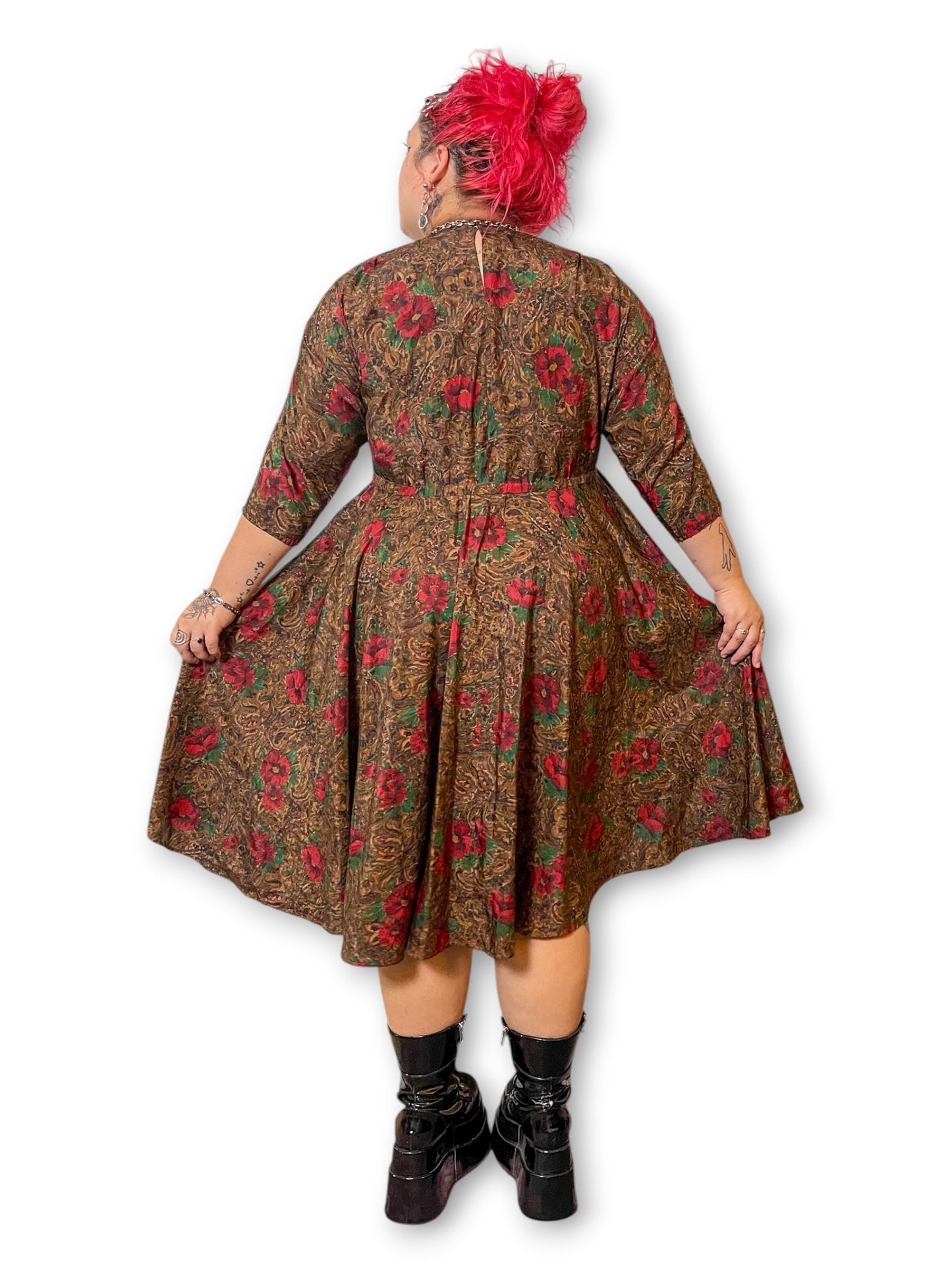 70’s/80’s Retro Boho Dress (2X/3X)