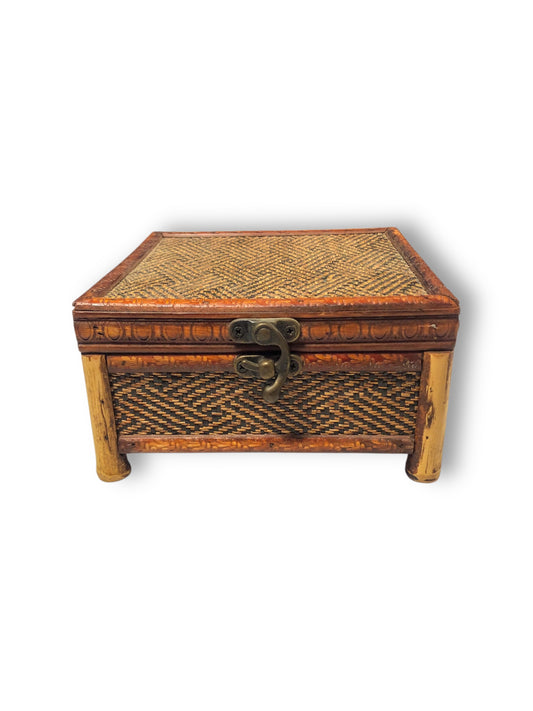 Vintage Wooden Jewelry Box
