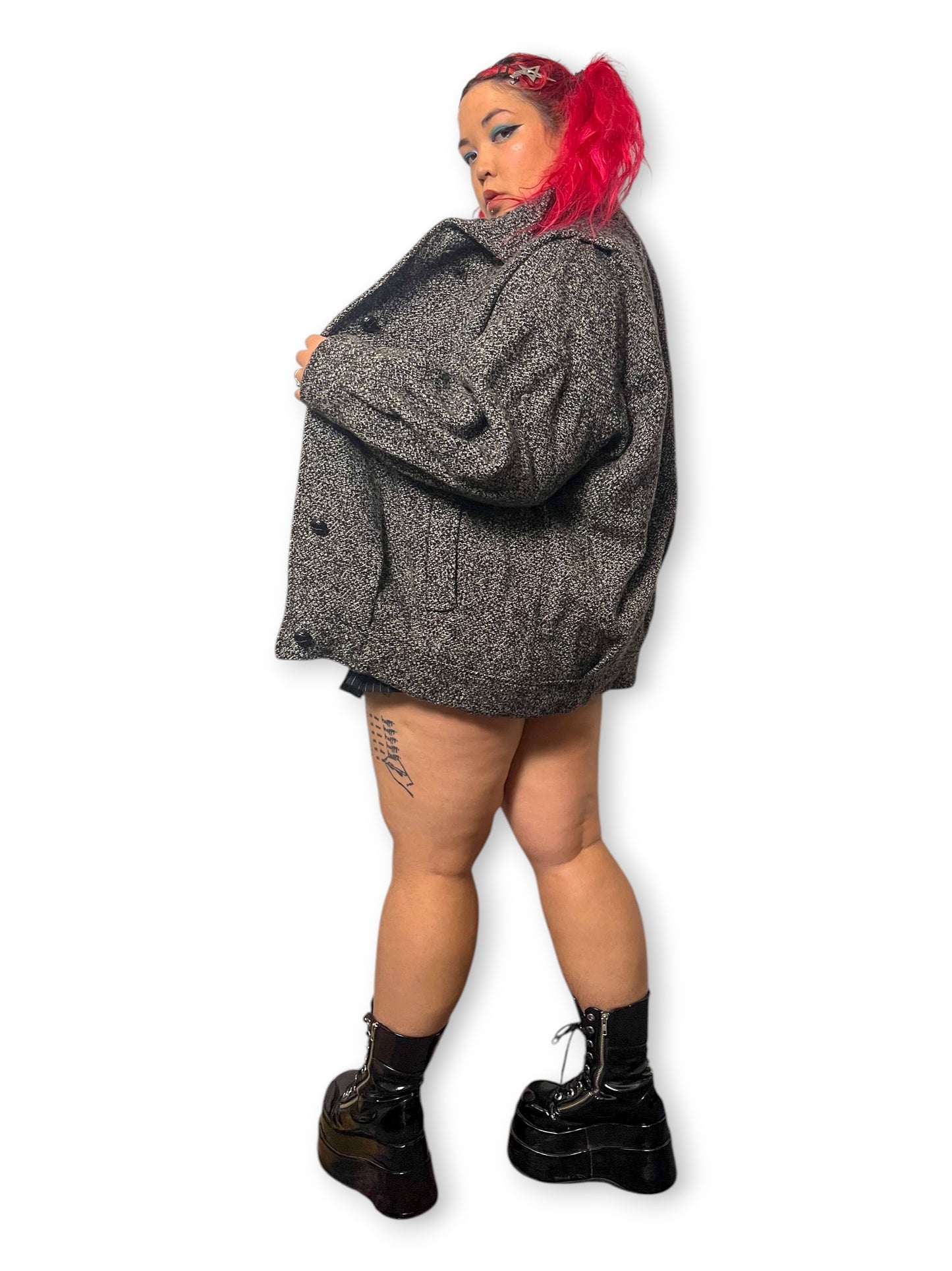 60’s/70’s Pinpoint Fashions Wool Coat (XL/2X)