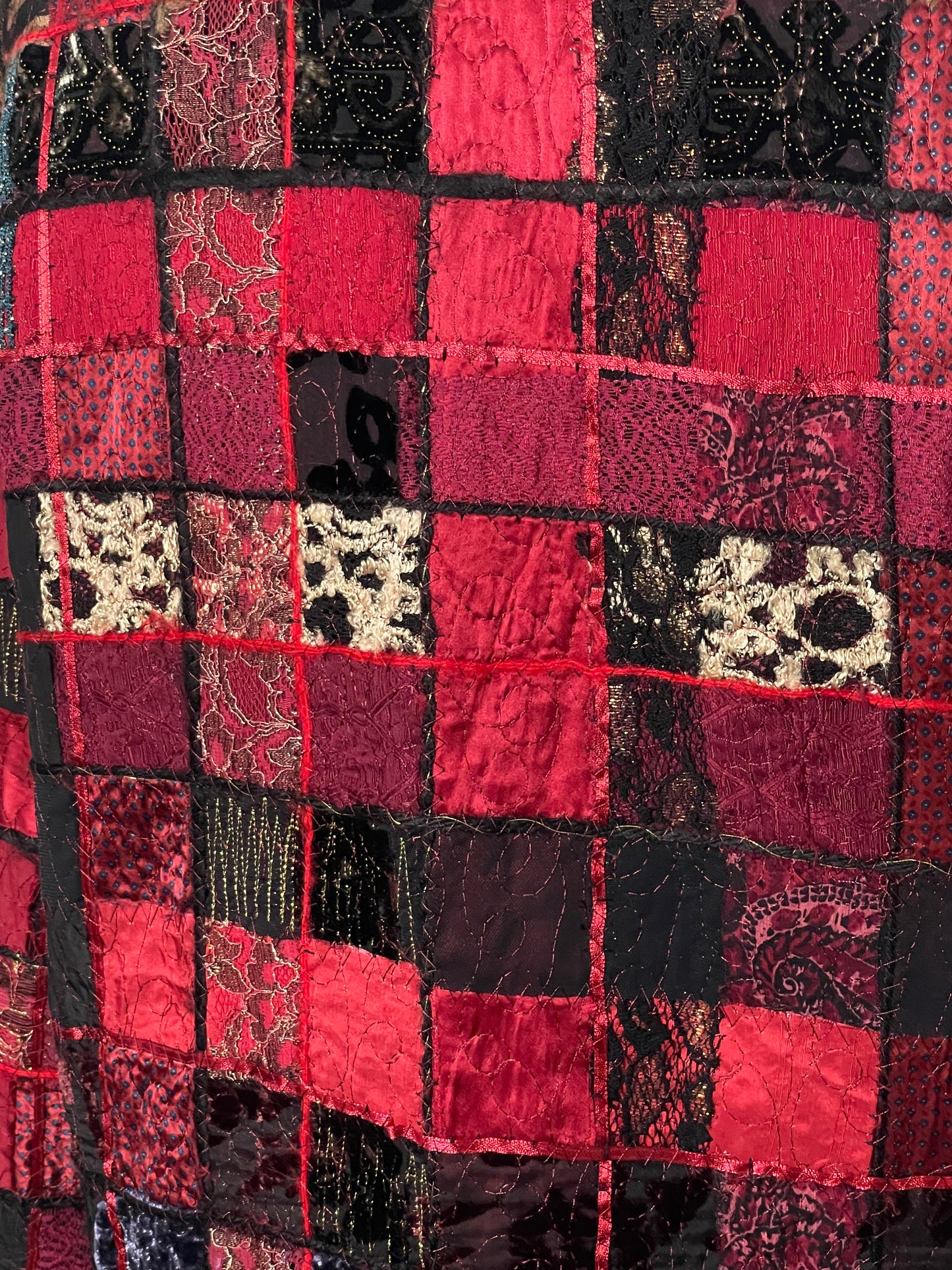 90’s Patchwork Tapestry Cardigan (L)