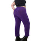 80’s Slinky Purple Ribbed Pants (L/XL/2X)