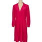 80’s Hot Pink Shirt Dress (XL/1X)