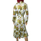 70’s White and Green Retro Print 2-Piece Set (L/XL)