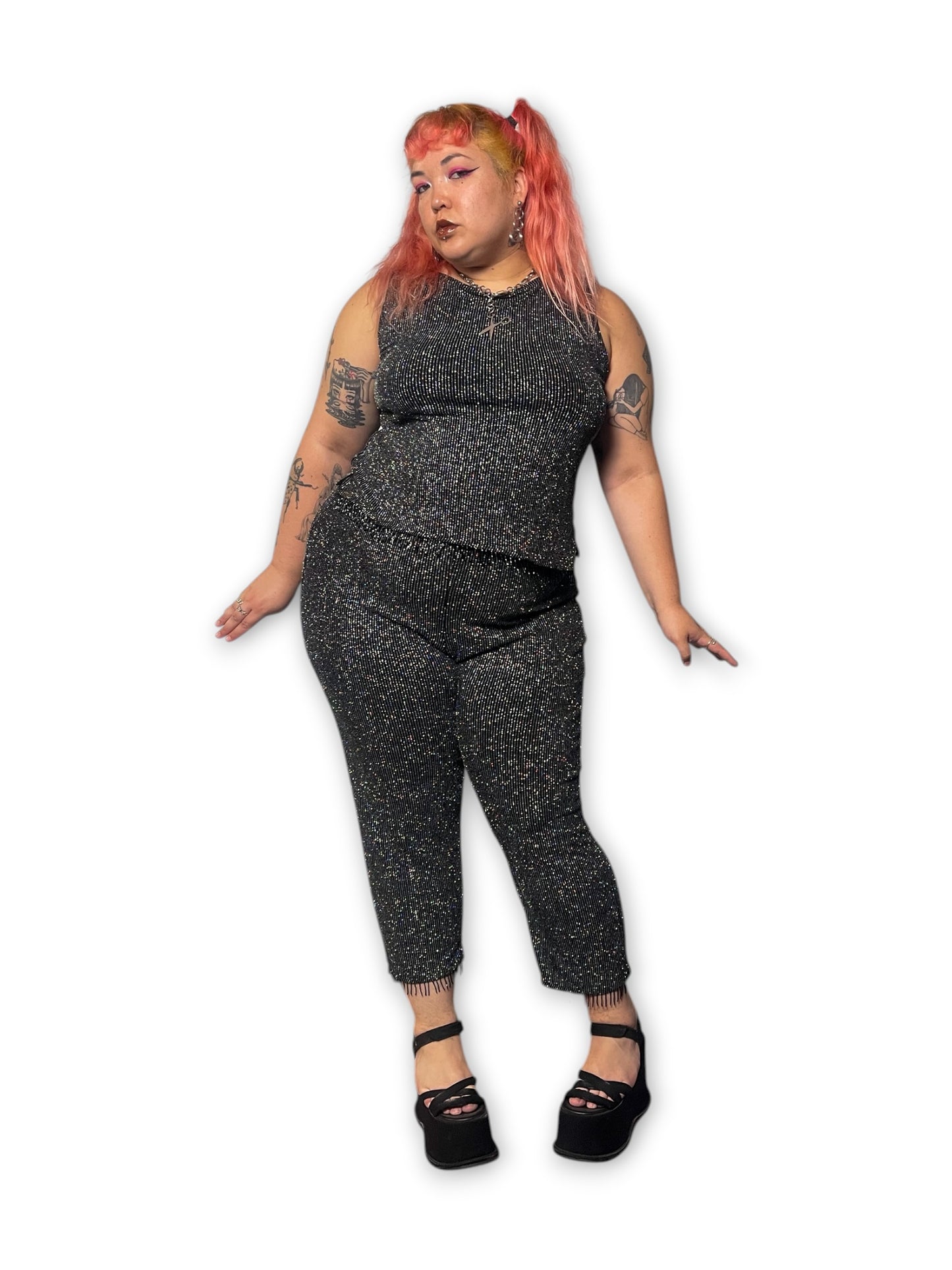 90’s Goth Glam 2-Piece Set (XL/1X)