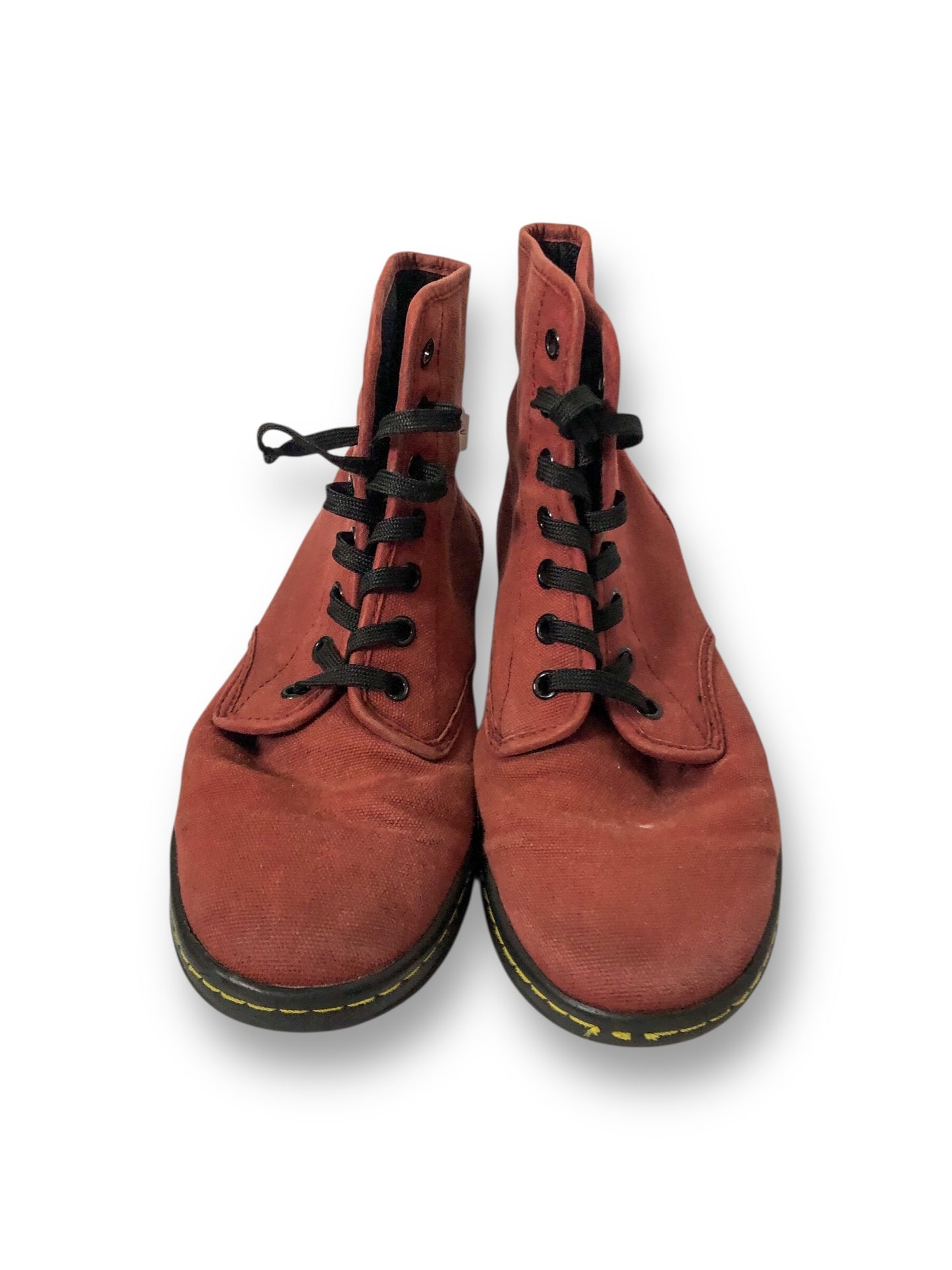 Dr. Martens Burgundy Shoreditch Canvas Sneakers (9)