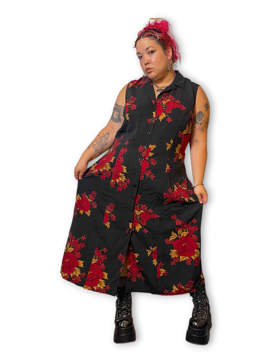 90’s/Y2K Boho Grunge Maxi Dress (3X)