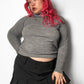 80’s Designers Plus Gray Turtleneck Sweater (L/XL)