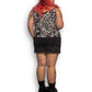 90’s Alex Evenings Black and White Floral Lace Tank Top (3X)