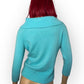 90’s/Y2K Lord & Taylor Turquoise Blue Cashmere Sweater (L)