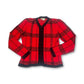 80’s Plaid Knit Cardigan Sweater (XS/S/M)