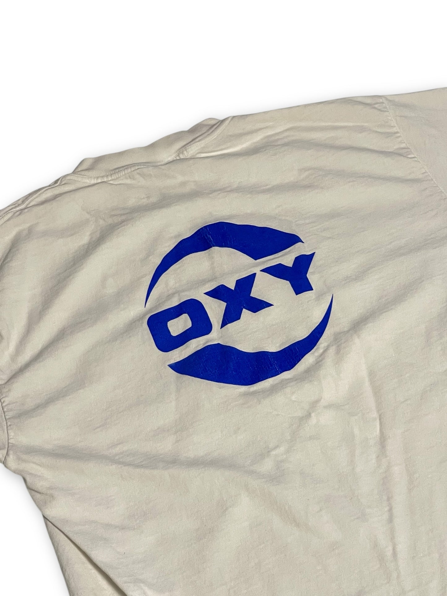 90’s/Y2K OXY White T-Shirt (L)