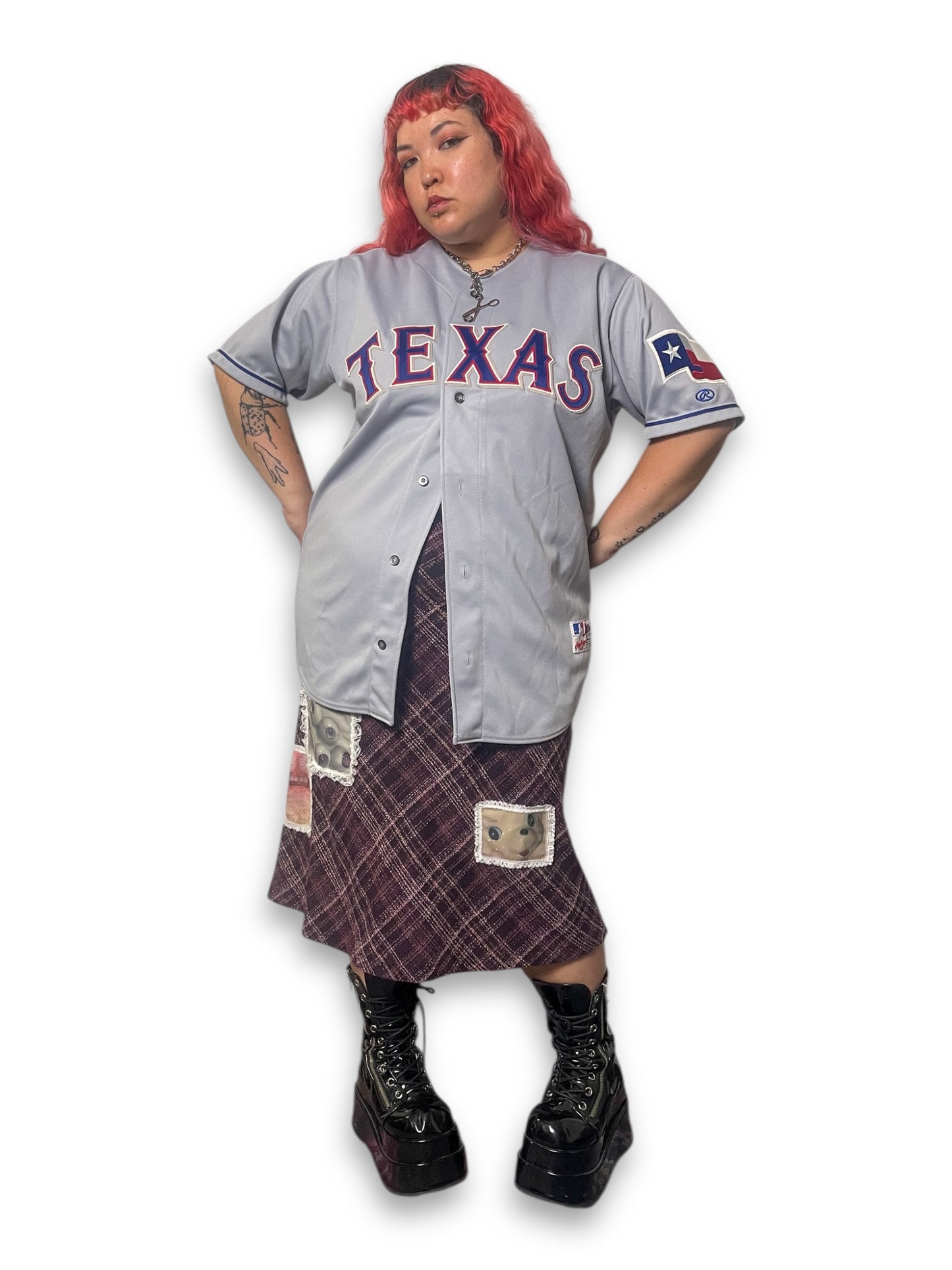 Vintage MLB Texas Rangers Lanier Jersey (1X/2X)