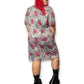 80’s Retro Floral Layered Dress (1X/2X)