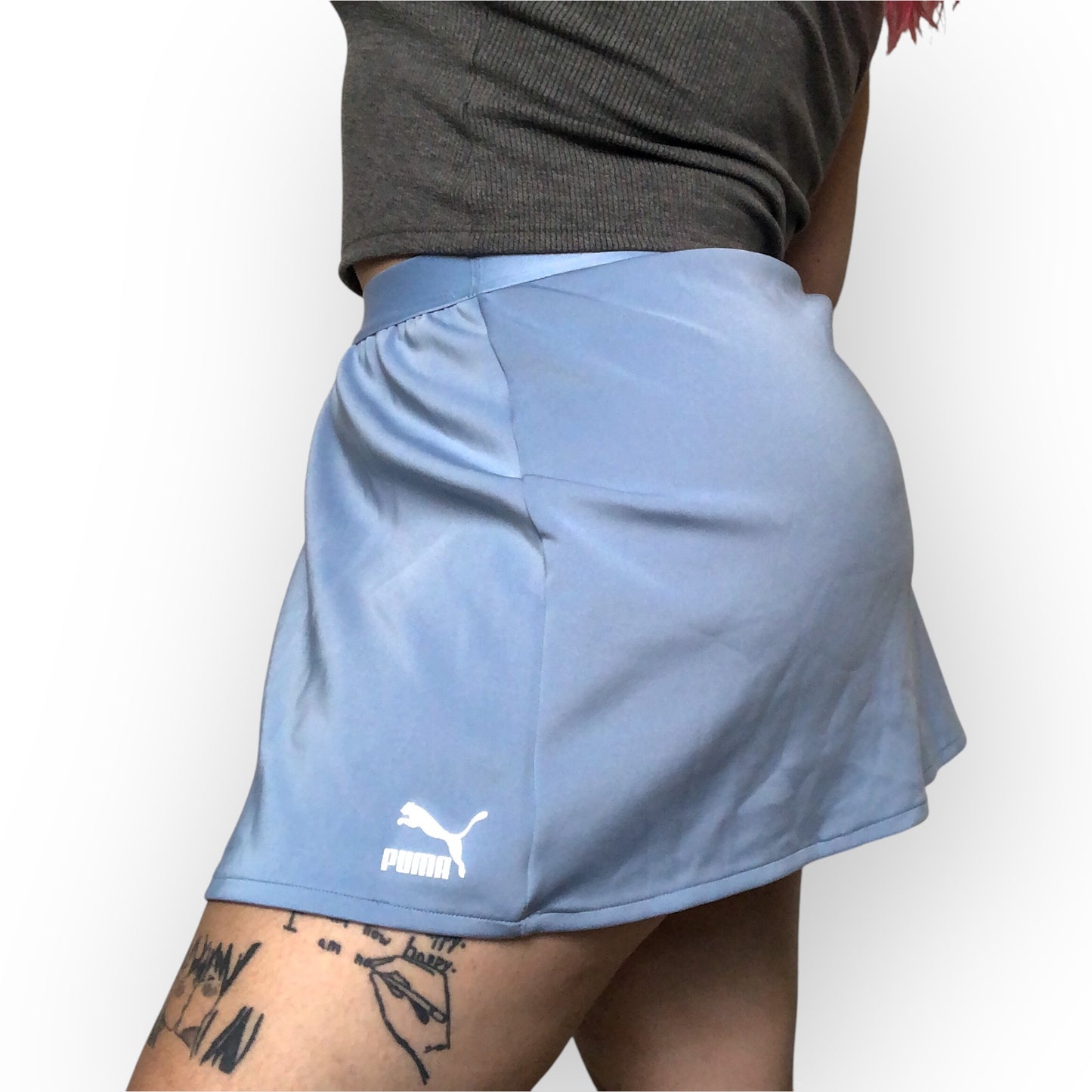 Y2K/Modern Puma Baby Blue Tennis Skirt (XL)