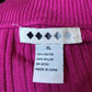 90’s/Y2K Casual Express Pink Knit Cardigan Sweater (XL)