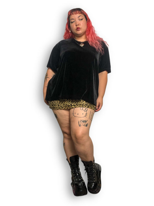 90’s Baranda Black Velvet Shirt (3X/4X/5X)