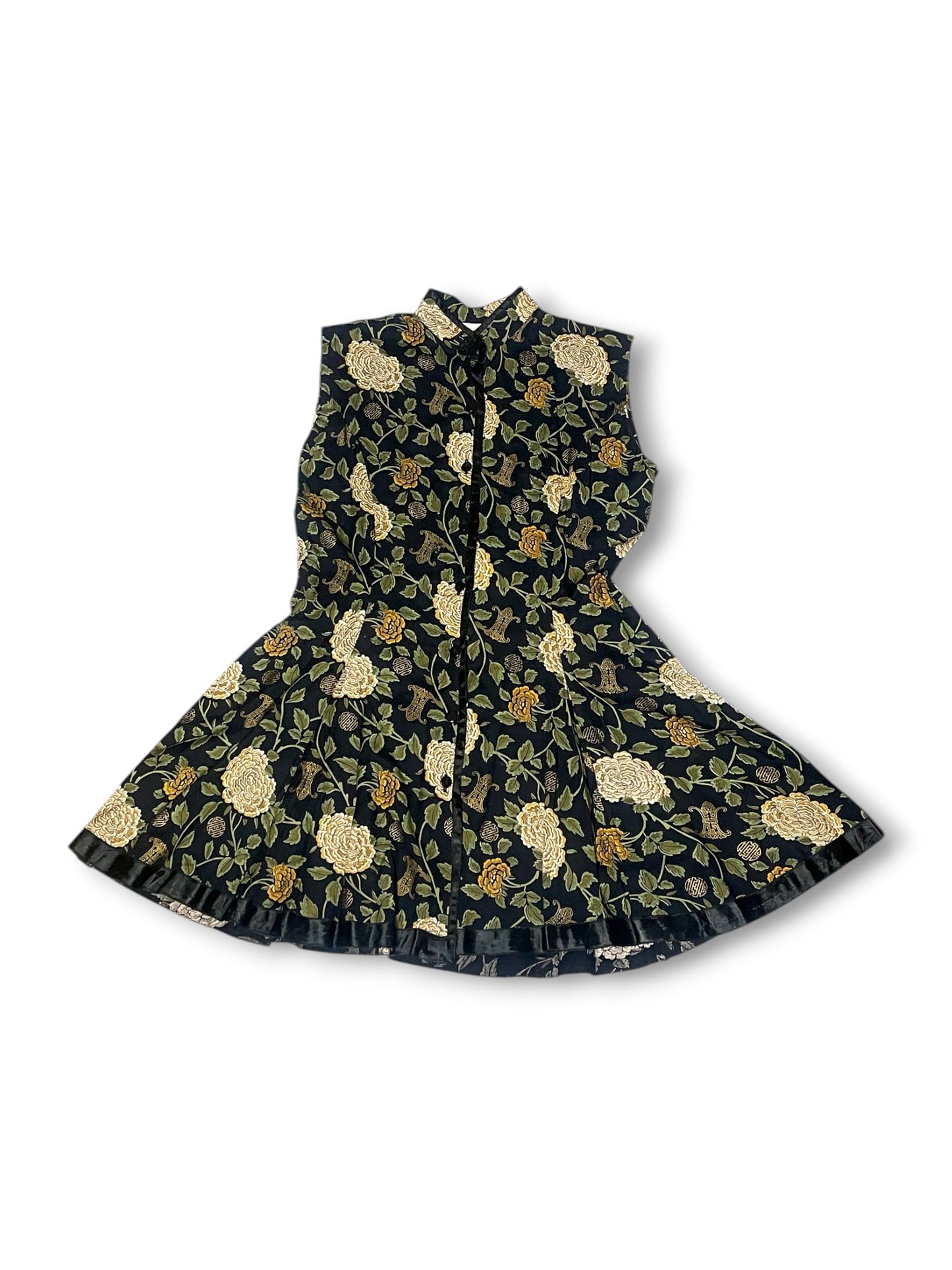 90’s Floral Print Mini Dress (L)