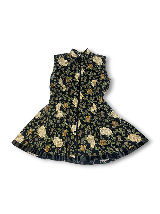 90’s Floral Print Mini Dress (L)
