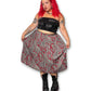 Y2K Paisley Pleated Midi Skirt (XL/1X)