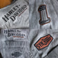 90’s/Y2K Harley Davidson Gray Button Down Shirt (2X)