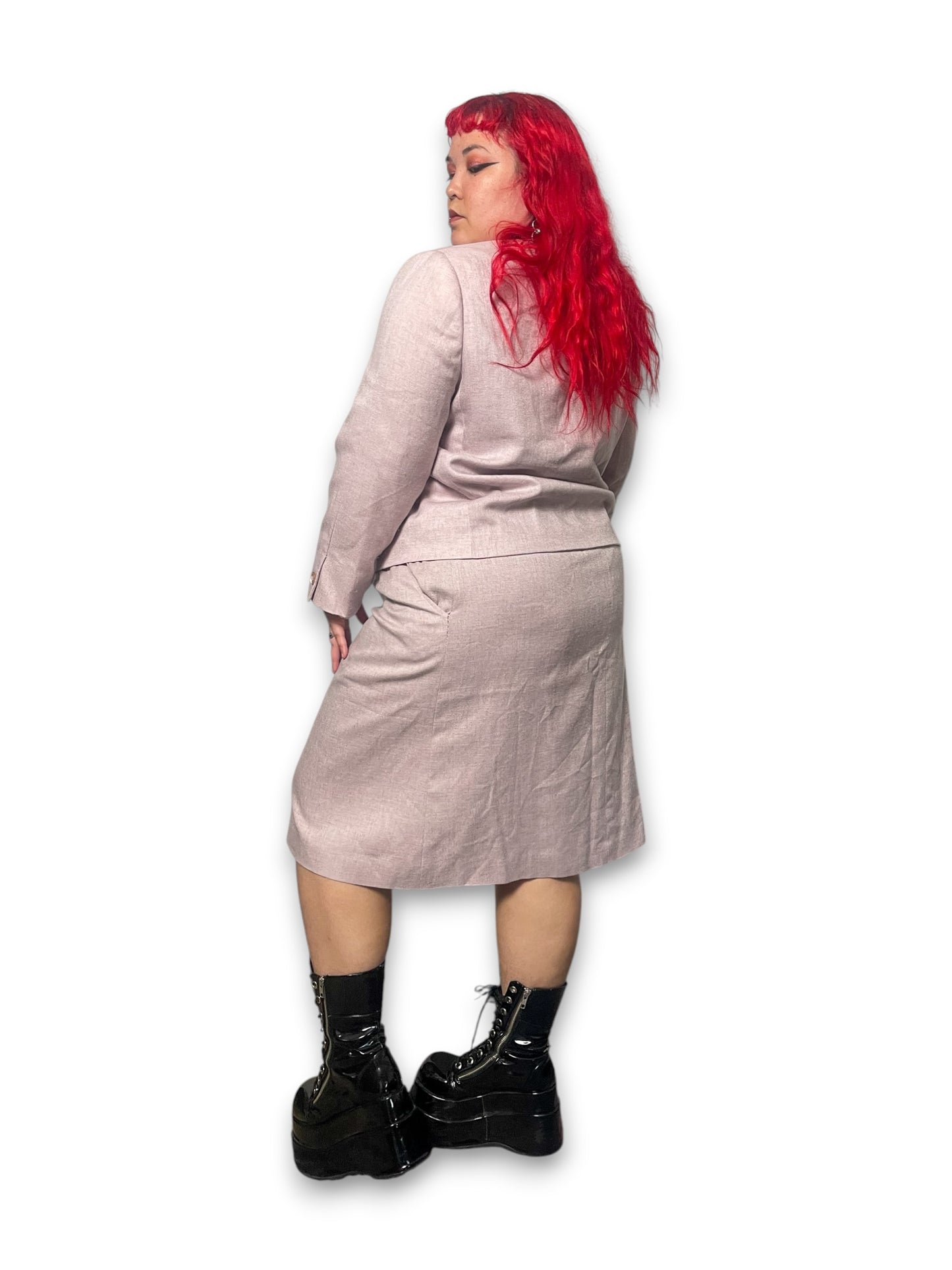 80’s Retro Pastel Skirt Suit (2X)