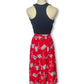 60’s/70’s Japanese Print Pleated Skirt (XS)