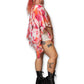Y2K/Modern Floral Print Poncho Top (5X)