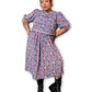90’s Retro Floral Midi Dress (2X)