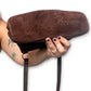 90’s By Paloma Picasso Brown Suede Shoulder Bag