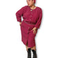 80’s Burgundy Polka Dot Secretary Dress (3X)