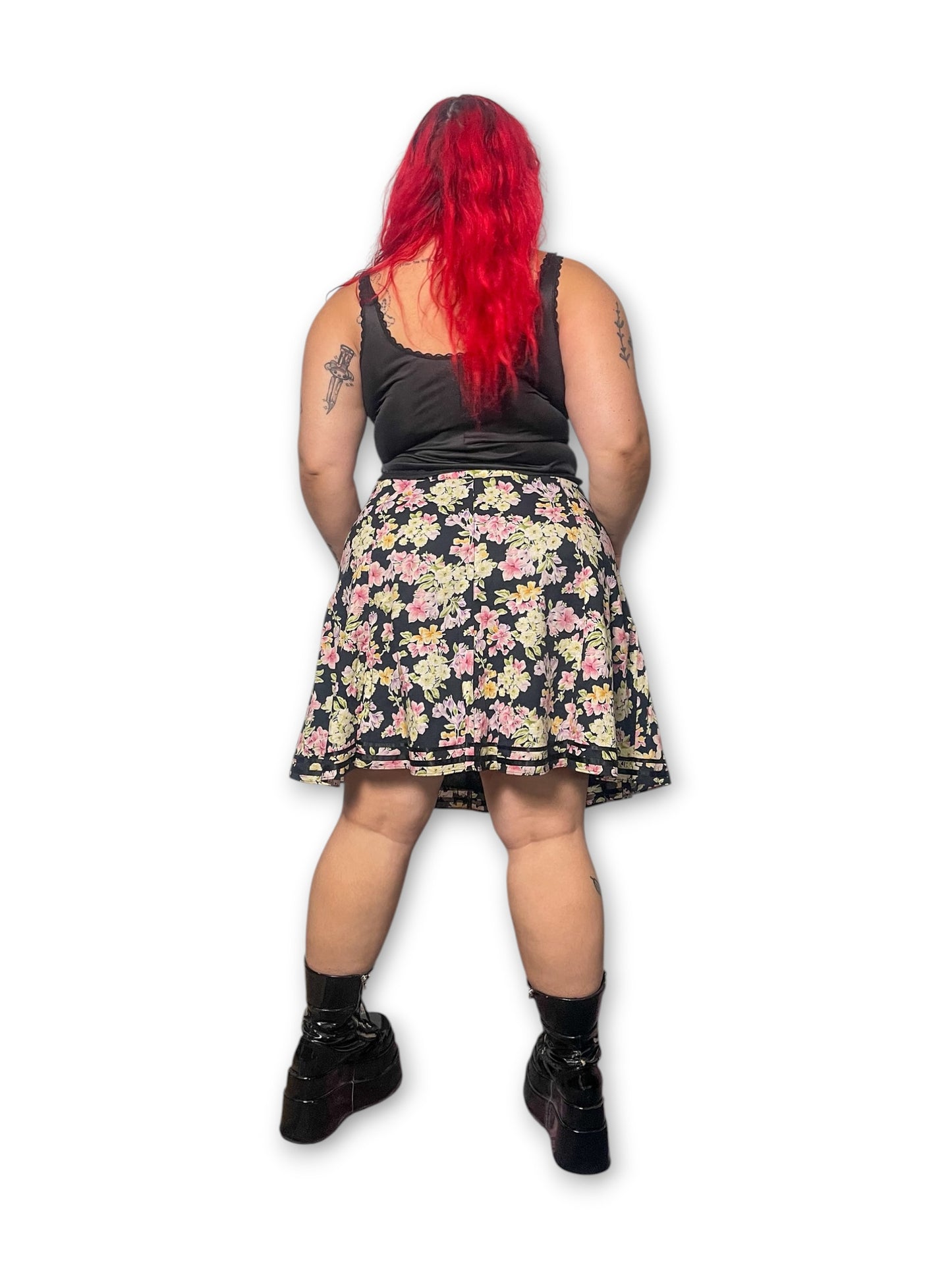 Y2K Floral A-Line Skirt (1X)