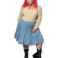 80’s/90’s Prairie Lace Denim Tiered Dress (3X)