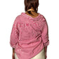 70’s/80’s Lady Oak Hill Pink and White Striped Shirt (2X)