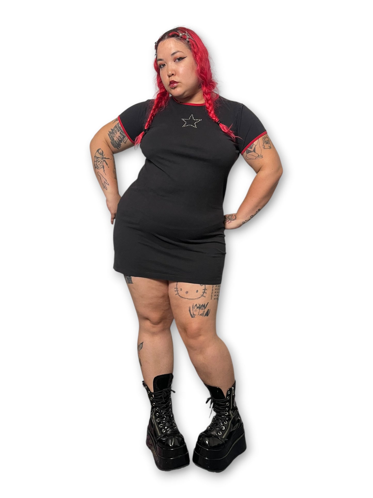 Y2K Emo Mini Dress (XL)