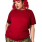 Y2K Alfred Dunner Red Knit Shirt (2X)