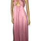 60’s/70’s Lily of France Pink Slip Maxi Dress (M)
