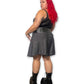 Y2K Gray Pinstripe Skirt (XL/1X)