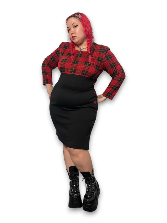 90’s/Y2K Grunge Pencil Dress (1X)