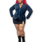 Y2K/Modern Lapis Blue Velvet Blazer (1X)