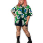 90’s Graphic Print Button Down Shirt (1X/2X)