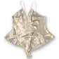 90’s/Y2K White Satin Teddy (L)