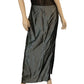 90's Jessica McClintock Gunne Sax Shiny Gray Maxi Skirt (L)