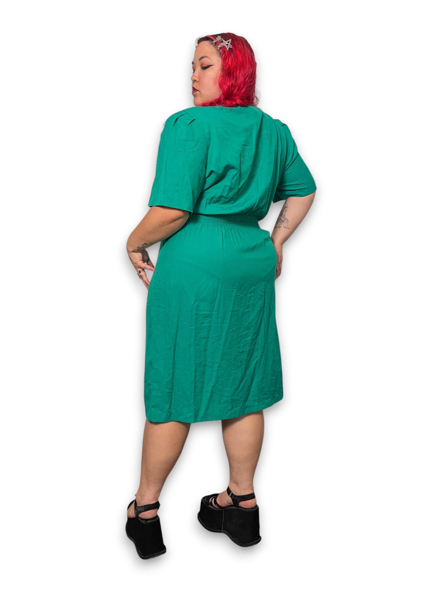 80’s/90’s Retro Pencil Dress (1X/2X)