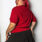 80’s Rejoice! Red Knit Shirt (2X)
