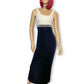 80’s/90’s Together Black and White Slinky Cocktail Dress (S/M/L)