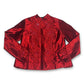 Y2K Chico’s Shiny Ruby Red Blouse (L)