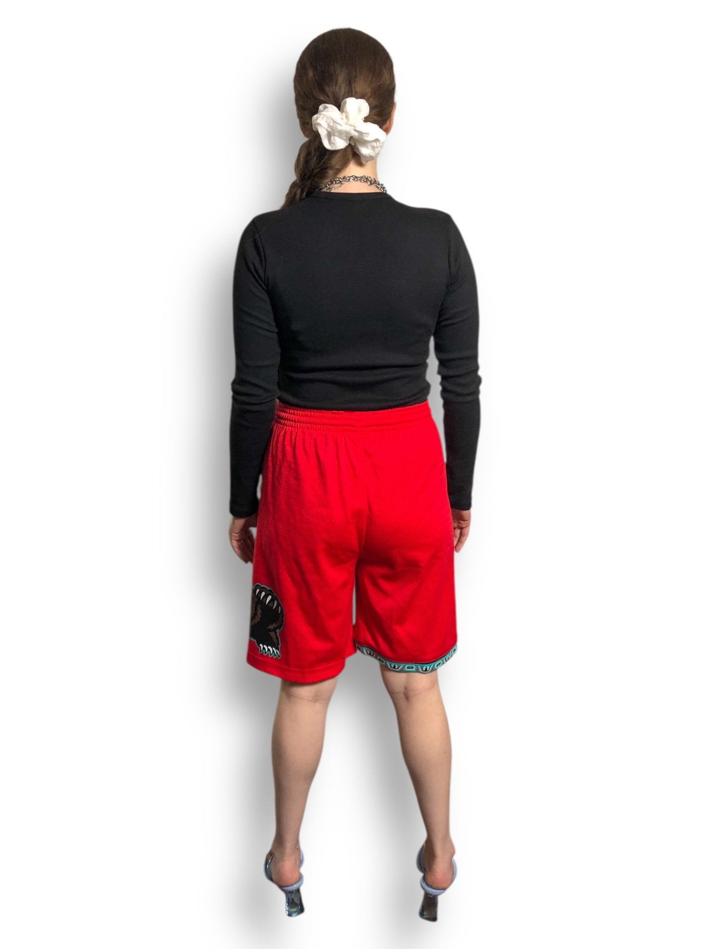 NBA Hardwood Classics Memphis Grizzlies Red Basketball Shorts (L/XL)
