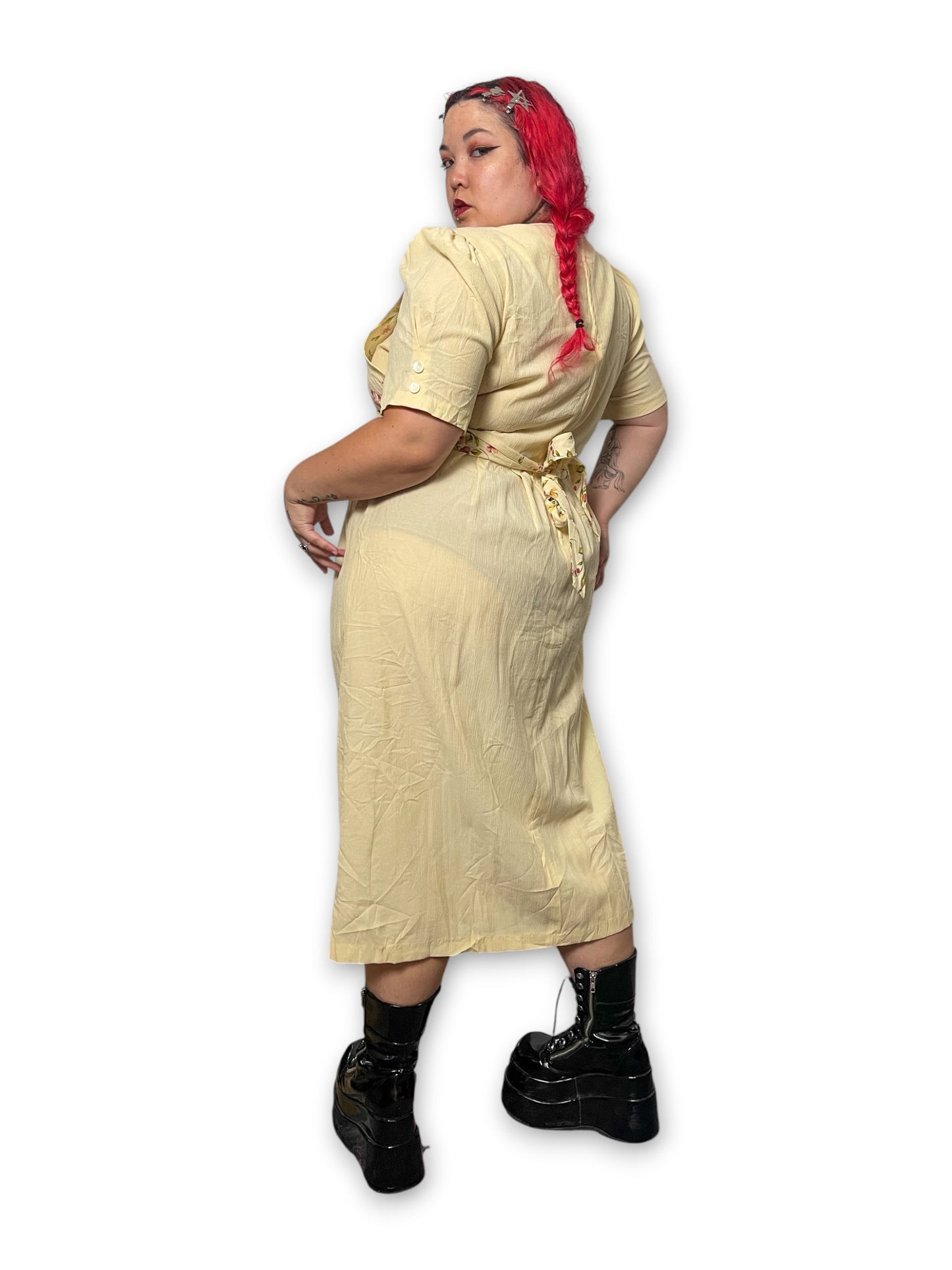 Y2K Prairie Cottage Maxi Dress (1X)