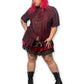 90’s/Y2K Wine Red Silk Blouse (XL)