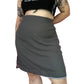 Y2K Venezia Gray Mesh Layered Mini Skirt (4X/5X)